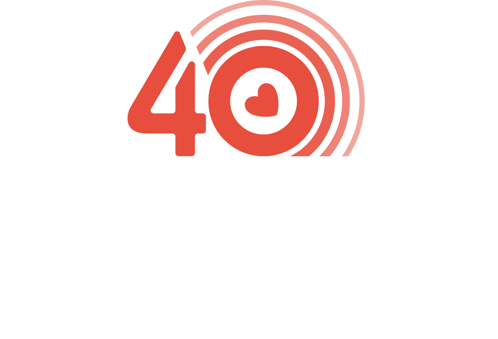 40th Logo Rorange Stacked
