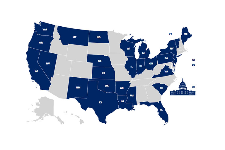 map of states with bullying prevention bills