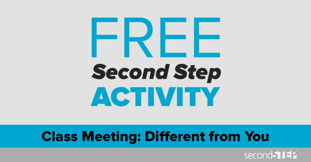 free activity, social emotional learning, second step