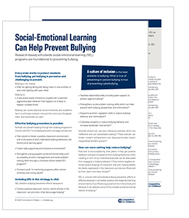 Expand Your Bullying Prevention Toolkit with Social-Emotional Learning