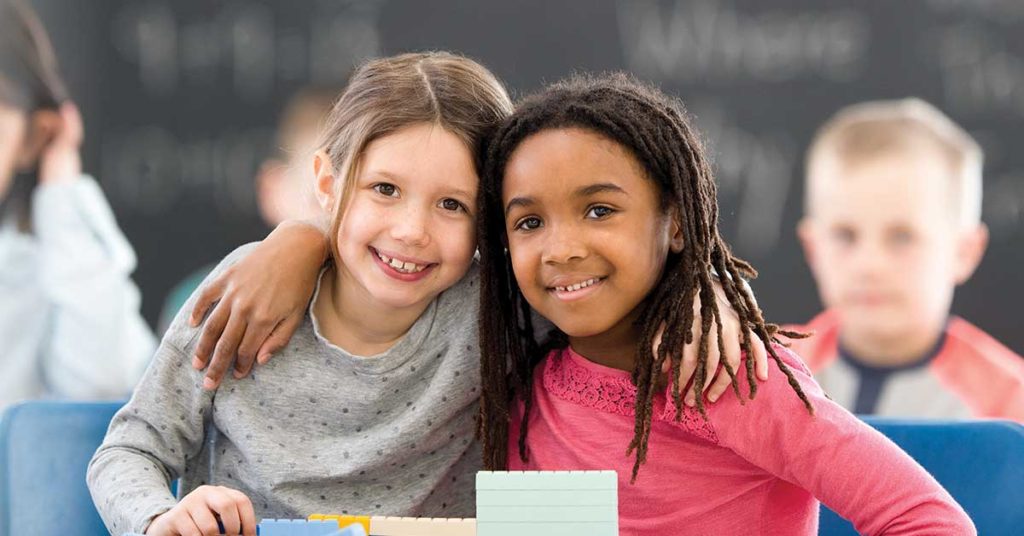 smiling students, bullying prevention, social emotional learning, positive school climate