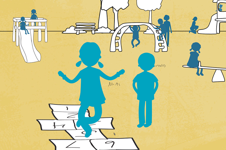 illustration of playground fun - child protection resources